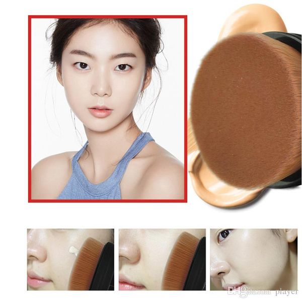 

hight quantily circle овальная кисть стиль фонд аэрограф для макияжа рассыпчатая пудра синтетическая щетка для волос big one с коробкой