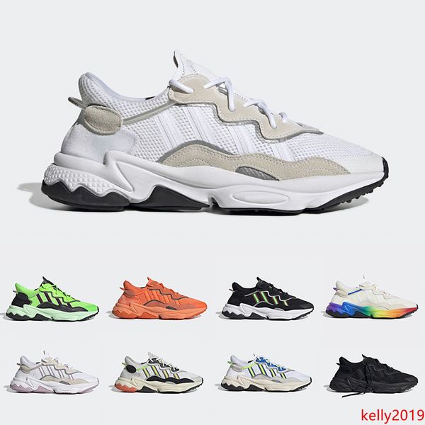 

solar yellow pride 3m reflective xeno ozweego for men women casual shoes cloud white black era pack trainer sports sneakers chaussures 36-45