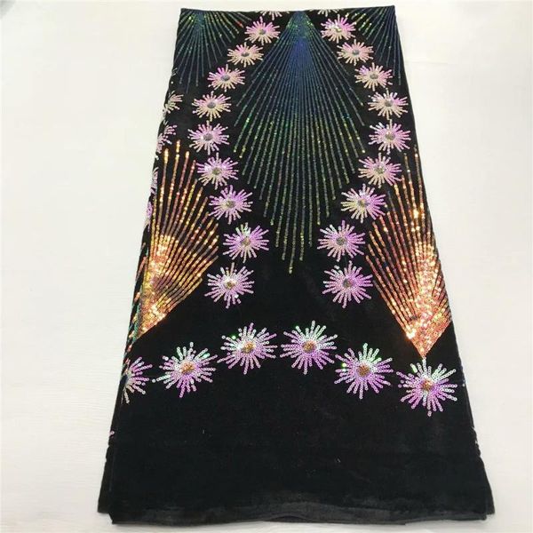 

african lace fabric 2020 lace french sequin fabric embroidery nigeria j3658, Pink;blue