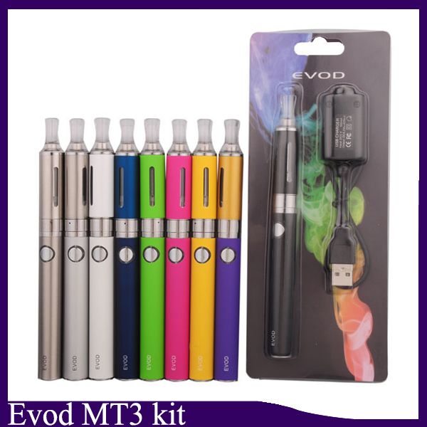

Evod MT3 блистерные стартовые наборы Набор электронных сигарет mt3 баки 1100mAh Распылитель EVOD Clearomizer Evod аккумулятор vape pen 0209019