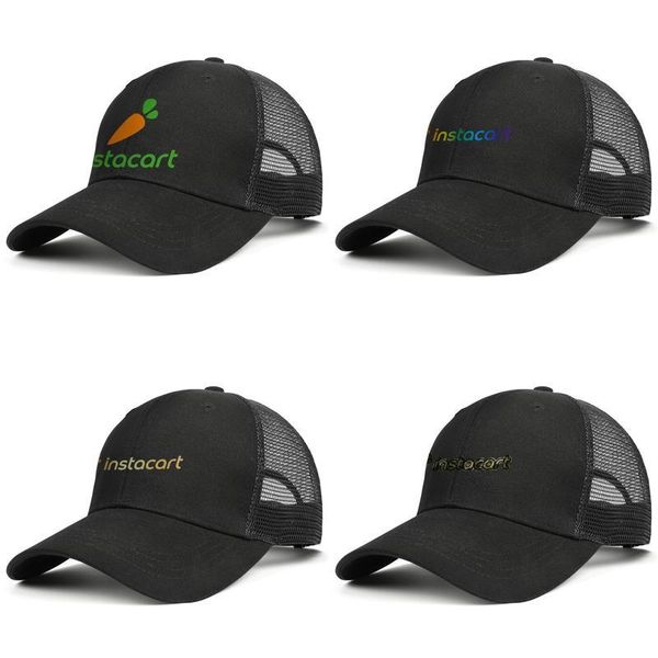 

instacart adjustable trucker cap ball fitted classic fashion baseball hat shopper app gay pride rainbow flash gold camouflage old, Blue;gray