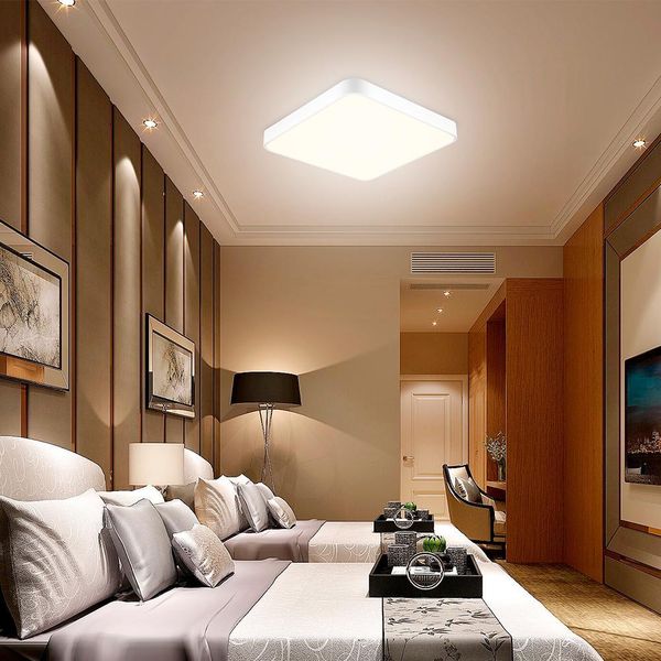 

Simple modern LED ceiling lamp square living room lamp bedroom lamp dining room balcony corridor aisle lam p engineering lamps night la