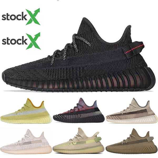 

2020 kanye west linen cinder tail light running shoes earth desert sage zyon 3m reflective chaussures men women shoes