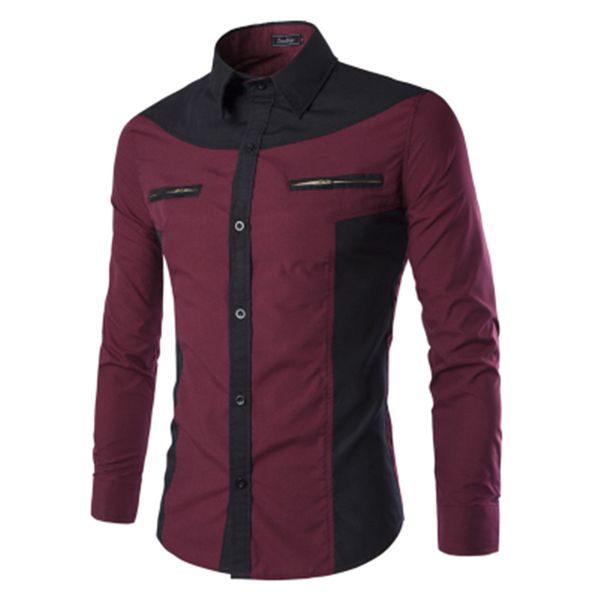 

new luxury shirts mens casual formal slim fit shirt  l xl 2xl 3xl 4xl, White;black