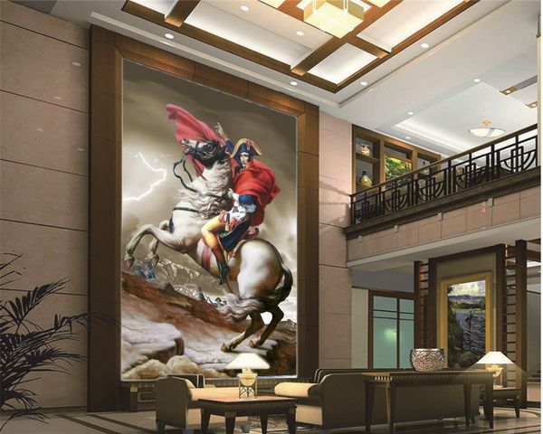 

3d wallpaper living room heroes on horses living room bedroom silk mural wallpaper