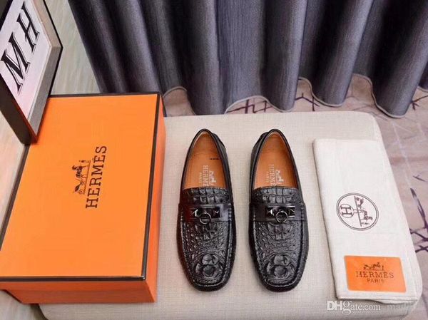 

2020 2019 новая мода мужская обувь причинно натуральная кожа мокасины скольжения на обуви человек молодежи вождения туфли на платформе для м, Black