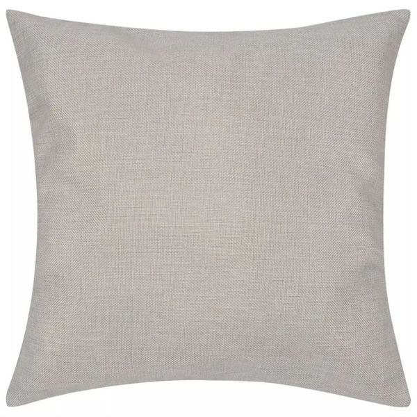 

4 cushion covers beige imitation linen, 80 x 80 cm other home textile