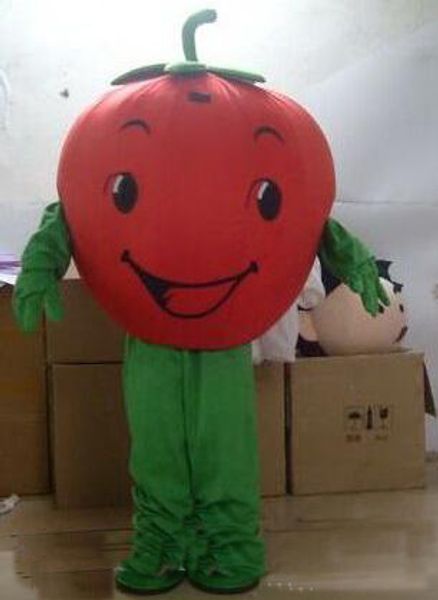 2019 Alta qualità calda Rapida Crea due stili EVA Materiale pomodoro Costume mascotte frutta Cartoon Abbigliamento pubblicitario