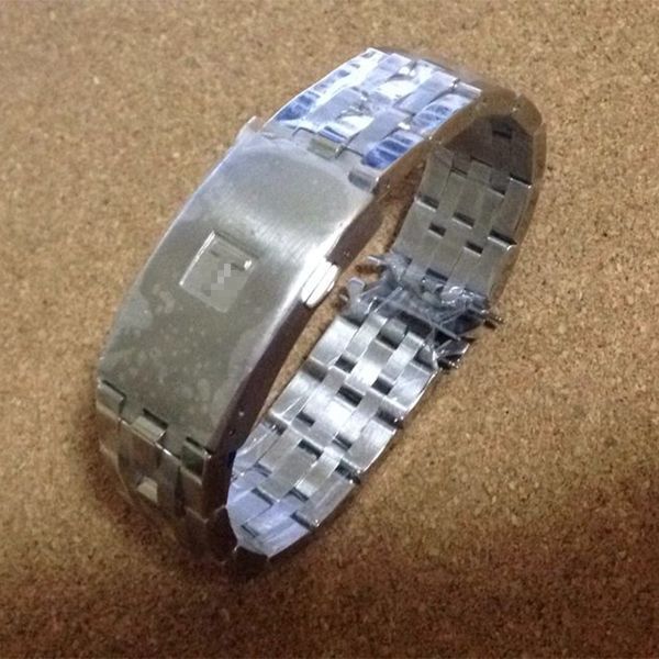 Alta qualidade 19mm 20mm prc200 t17 t461 t014430 t014410 pulseira de relógio peças tira masculina pulseiras de aço inoxidável sólido straps3186