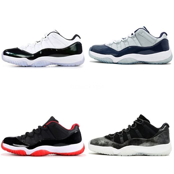 

mens basketball shoes men jumpman 11 low og 11s banned obsidian unc game royal athletics sneaker 3 men sport #671
