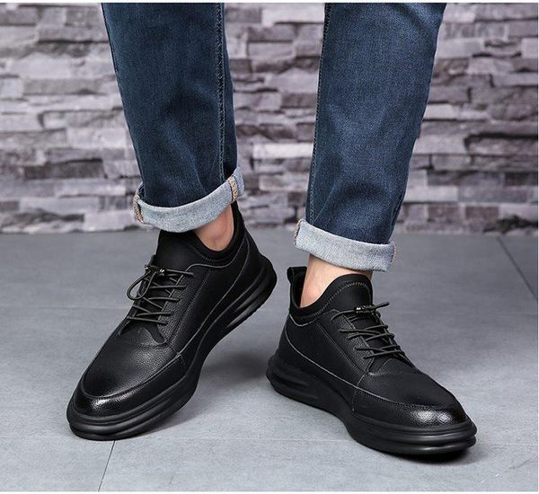

breathable shoes spring 2019 new men's casual shoes trend, Black
