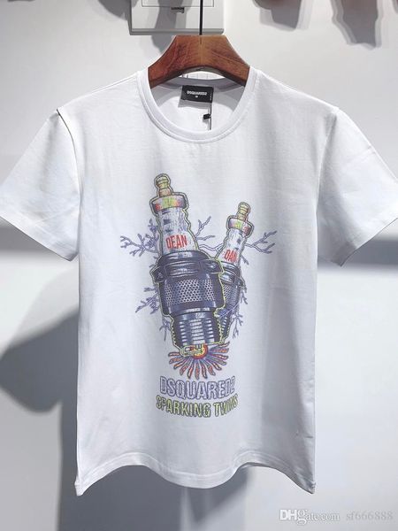 

весной и летом 2020ss последний стиль футболка, мужская досуг футболка, бренд высокого качества отдыха футболка dts520, White;black