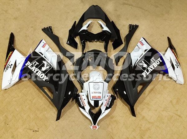 

injection mold new abs motorcycle full fairings set fit for kawasaki ninja 300 ex300 300r 2013 2014 2015 2016 2017 set white balck luster