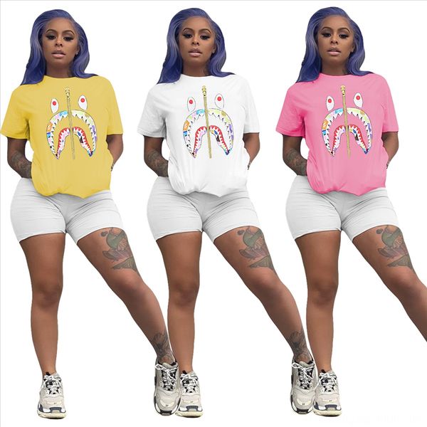 

yy5174 fake printed women's t-shirt casual ins yy5174 fake zipper zipper printed women's t-shirt casual ins, White