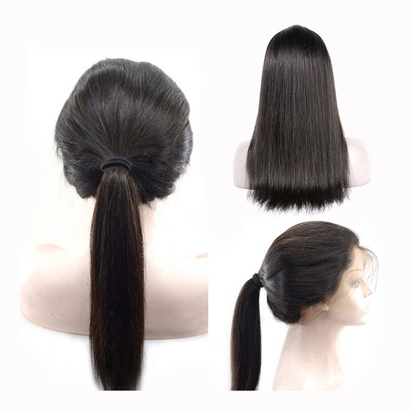 

full lace wigs with baby hair 100% brazilian virgin human hair wigs for black women lace front wig for black woman