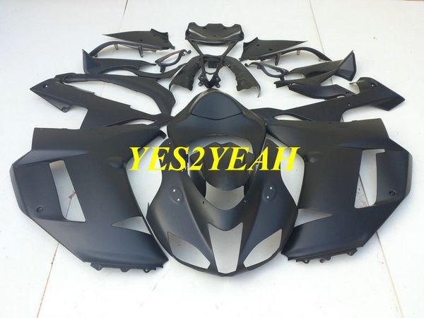 Motorrad-Verkleidungs-Bodykit für KAWASAKI Ninja ZX6R 636 07 08 ZX 6R 2007 2008 ABS Ganz mattschwarze Verkleidungen + Geschenke KB46