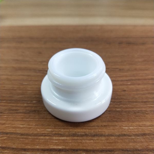 

Спиннинг White Glass Jar Высокое качество 5мл Косметический концентрат Контейнеры для восковой концентрата упаковки Бесплатная доставка