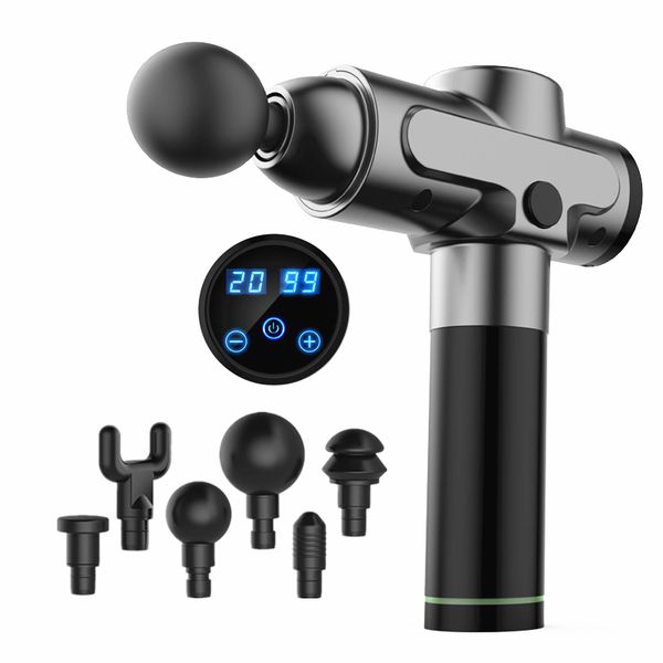 

muscle massage gun high frequency vibration big battery pain relief electric massager massage machine therapy gun deep pressure