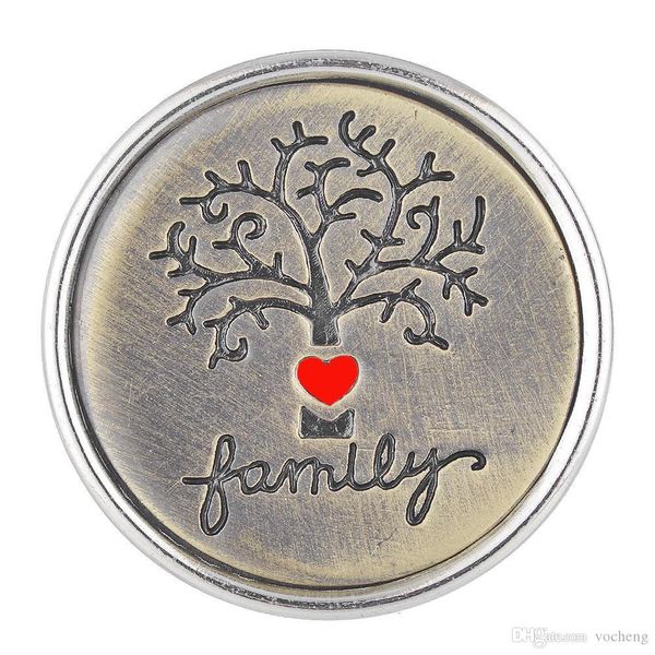 

vocheng нуса-antique bronze имбирь привязать подвески кнопка гравированный family tree 18мм vn-1751