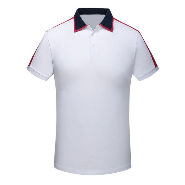 

italy fashion classic designer polo shirt t shirts mens polos snake bee floral embroidery high street fashion polo t-shirt, White;black