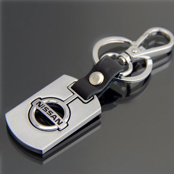 

car logo keychain keyring metal alloy fine wire drawing for suzuki ciorten hyundai car styling key holder, Silver