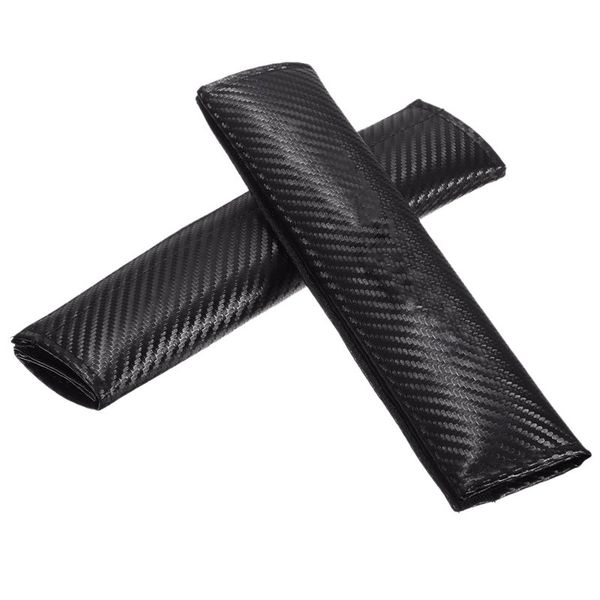 

2pcs car safety seat belt shoulder pads carbon fiber cover pads harness cushion