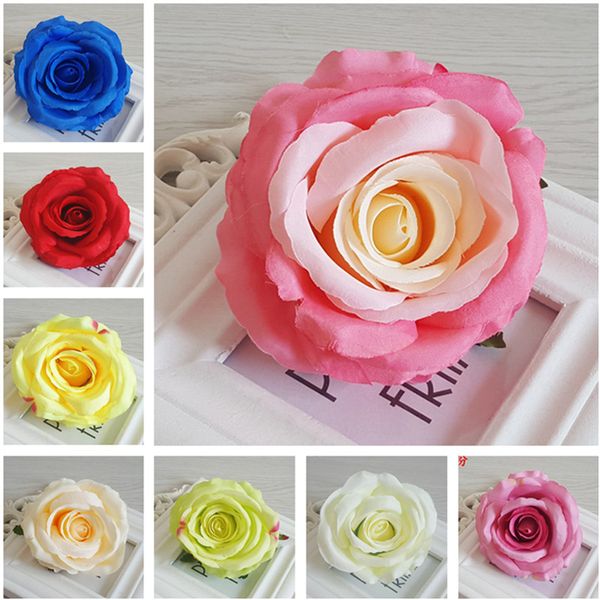

selling- 20pcs artificial flowers colorful rose silk flowers for holiday party/home decor / wedding decor
