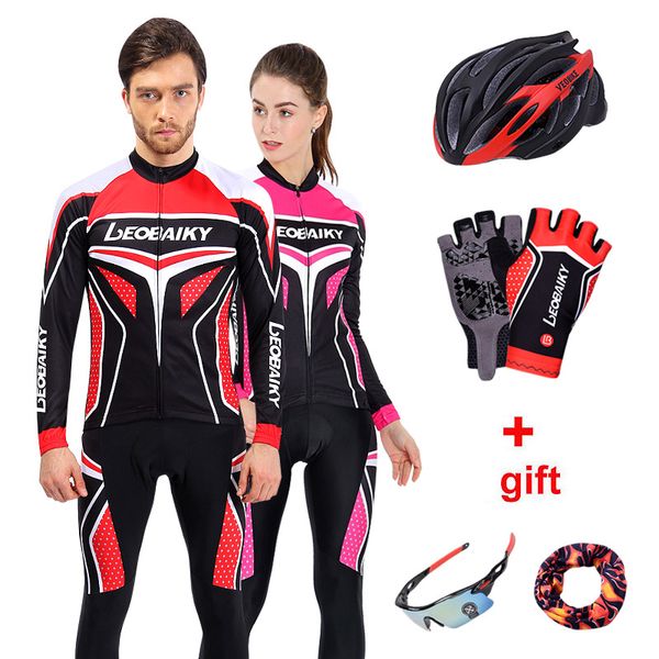 

ladies cycle jersey set 2018 team pro racing bike clothing mtb bicycle clothes women sportswear long sleeve cycling set men, Black;blue