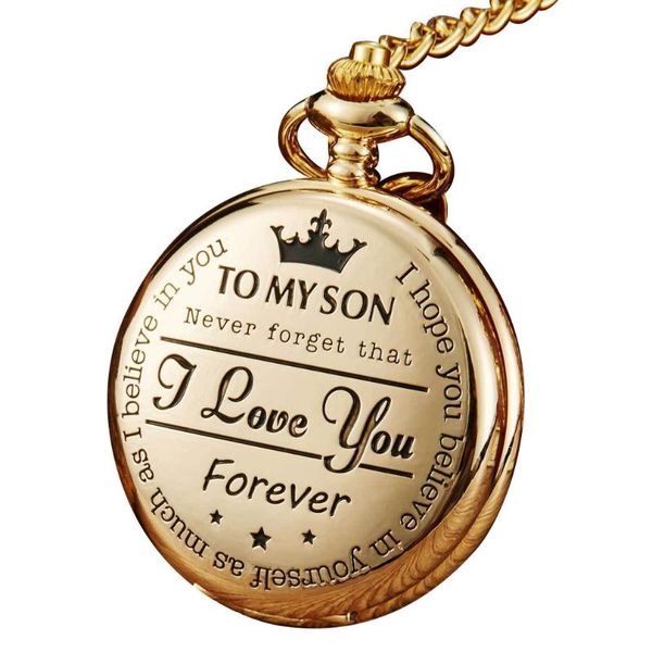 

vintage black gloss quartz pocket watch pendant vintage pocket watch mechanical with chain, Slivery;golden