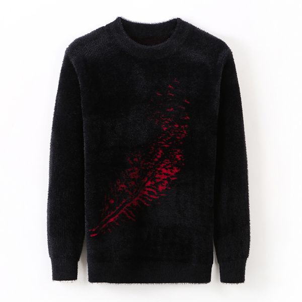 

мужские свитера пуловеры норка кашемир как мягкий гладкий мода осень свитер свободного покроя плоские трикотажные спандекс пуловеры пуловер, White;black