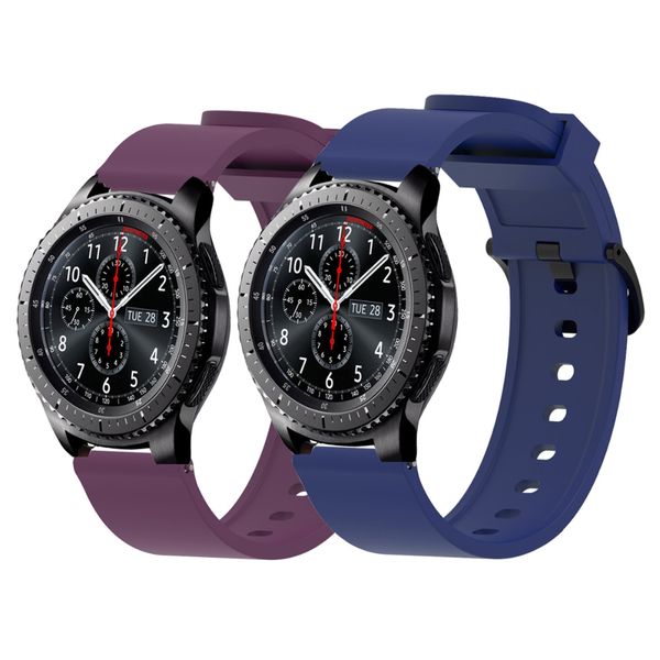 

20mm huawei watch 2 silicone for samsung gear sport s2 classic watch band huami amazfit bip strap galaxy 42mm pebble time, Black;brown