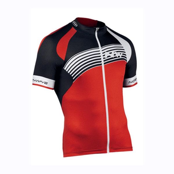 

men cycling jersey nw summer breathable road bike shirt quick dry mtb bicycle racing uniform outdoor sportswear k092501, Black;red