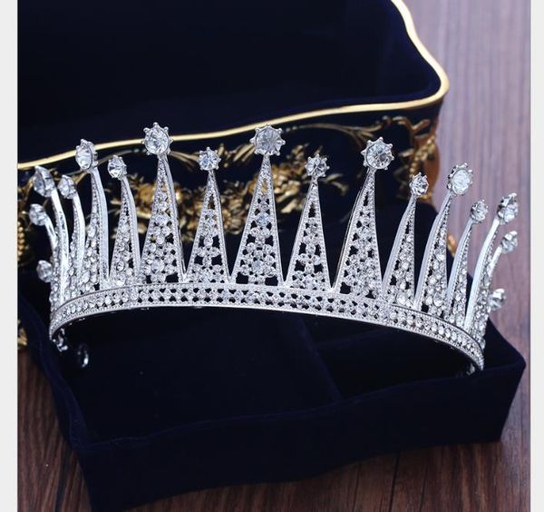 Abito da sposa Corona Atmosferica High-end Water Diamond Princess Crown Bellissimo regalo di compleanno Accessori per capelli