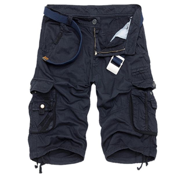 mens royal blue cargo shorts