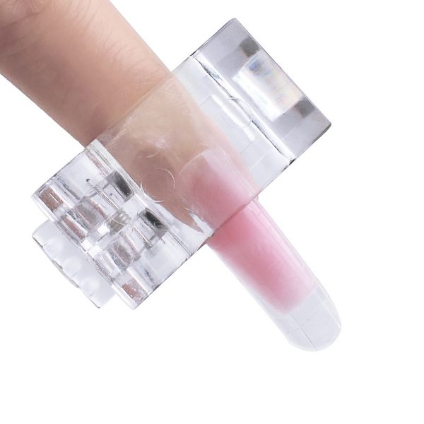 

5 pieces per lot transparent extended mold nail clip finger poly quick building gel extension nail plate set clip manicure tool