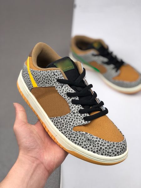 

men 1 low dunking low safari skateboarding shoes women fashion casual walking trainers sneakers 36-44
