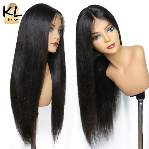 Straight Lace Front Human Hair Wigs For Black Women Glueless Full
