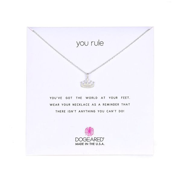 

queens crown gold silver short simple necklaces pendants charm gold chain choker necklaces for women jewelry dropship pk004