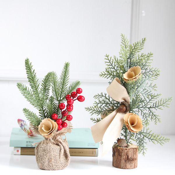 

new year christmas desk decoration mini christmas tree ornament decoration gift home accessories #30