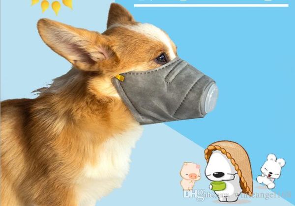 

производитель 2020 прямая продажа анти-смога домашнее животное маски собака туристических принадлежностей анти-рм2.5 собака маска защитная с