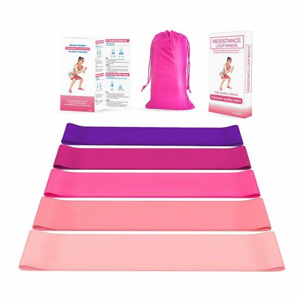 

resistance bands 5pcs yoga stretching rubber loop exercise fitness equipment strength training body