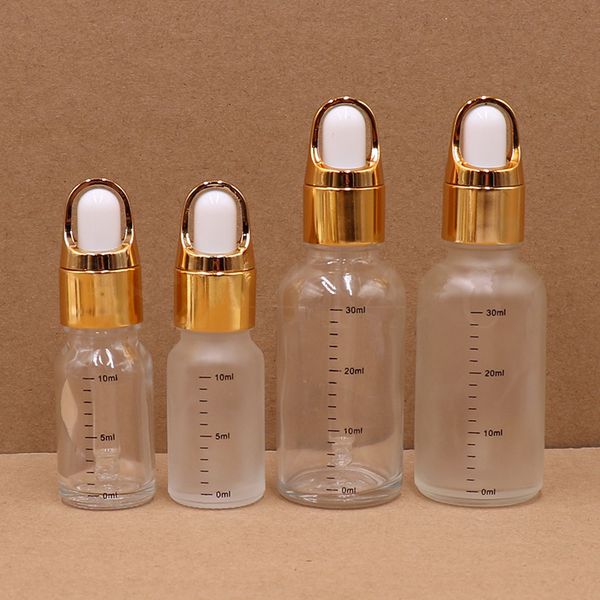 

glass refillable container 10/30ml glass dropper bottle essential oil perfume bottles with scale fast shipping f3530