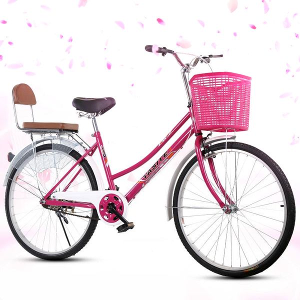 

carbon steel material 24 inch frame type bicycle child student leisure bike