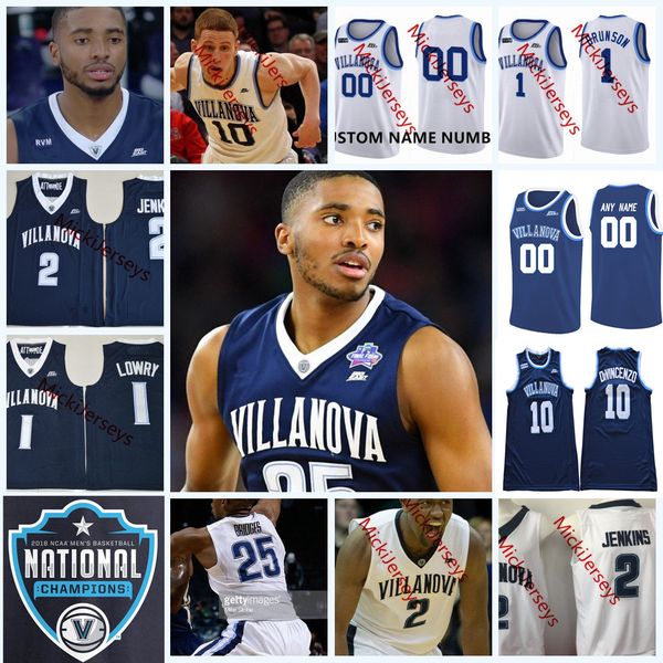 

Custom NCAA Villanova Wildcats College Basketball Jerseys Mikal Bridges Donte DiVincenzo Jalen Brunson Eric Paschall Villanova Wildcats Jers