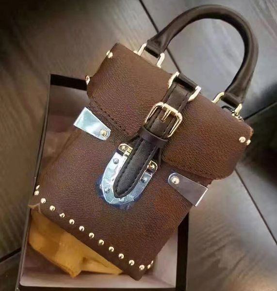 

2020 wholesale new luxury orignal genuine leather lady messenger bag camera box phone purse fashion satchel shoulder bag handbag 42999