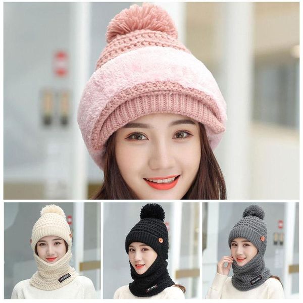 

winter hat and scarf set real raccoon fur pompom hat fleece liner pom pom beanie baby girls boys cap, Blue;gray