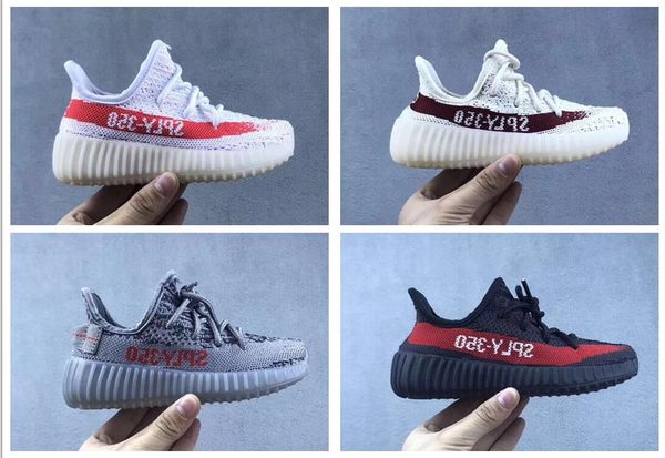 

2019 de igner brand kid hoe baby toddler run 350 v2 hoe kanye we t running hoe children boy girl beluga 2 0