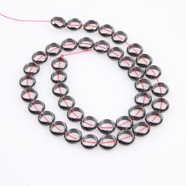 

natural stone 10~12mm hematite non-magnetic round ring black gallstone loose bead jewelry make diy bracelet necklace accessories
