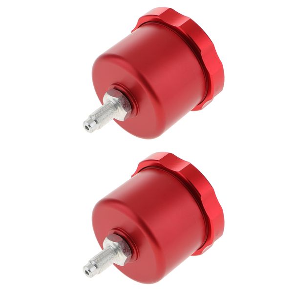 

2x auto car drift hydraulic hand brake oil tank fluid reservoir e-brake red