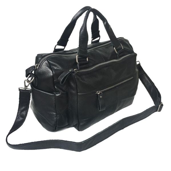 

queen-size portable shoulder/crossbody bag bag leather new full-grain leather leisure black